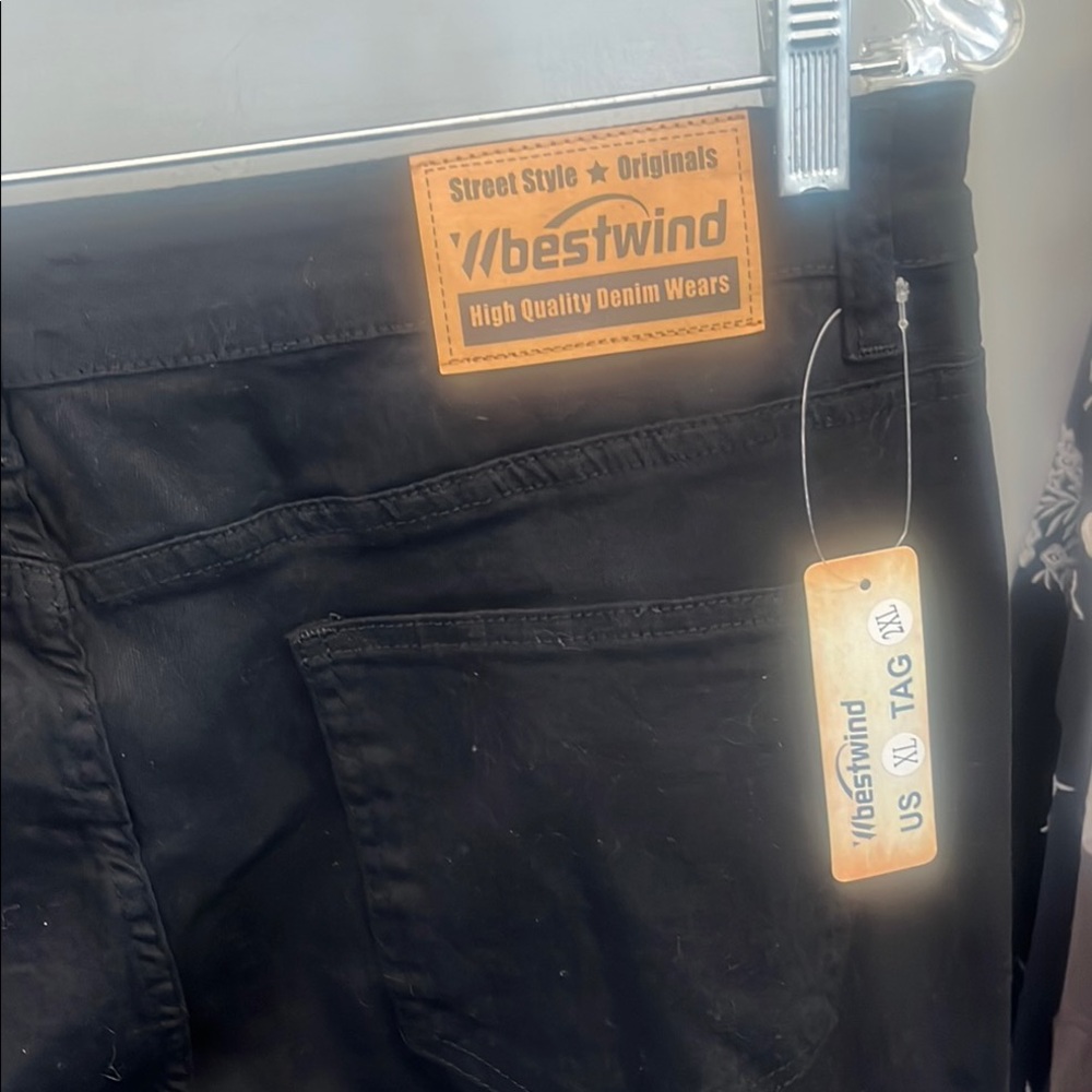 Black Wide-Leg Pants - Picture 4 of 7